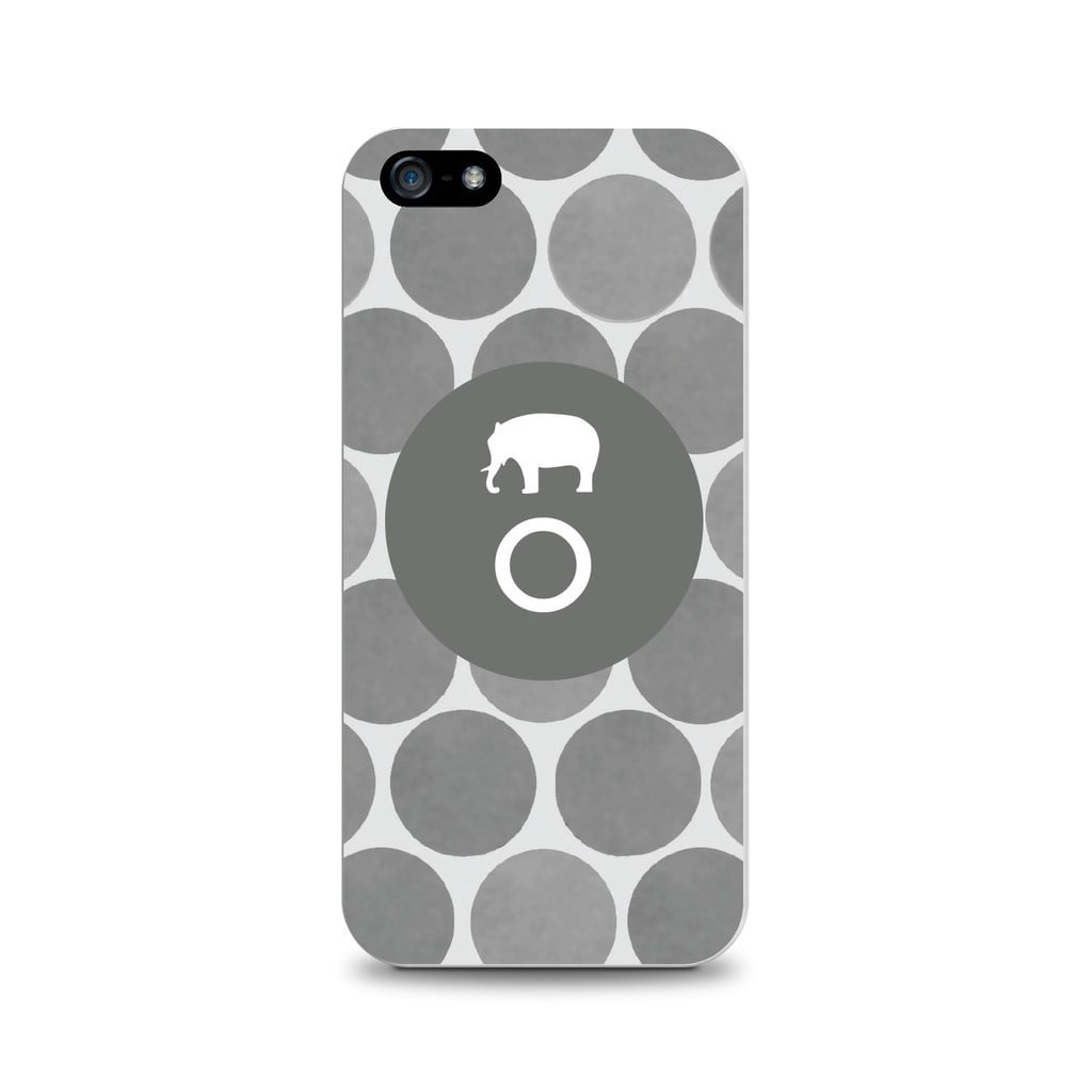 Critter Collection iPhone 5 Case, DOTS, Grey Elephant