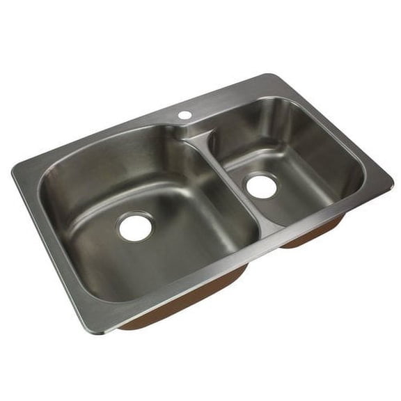 Transolid Classic 33'' L x 22'' W Double Basin Drop-in Kitchen Sink