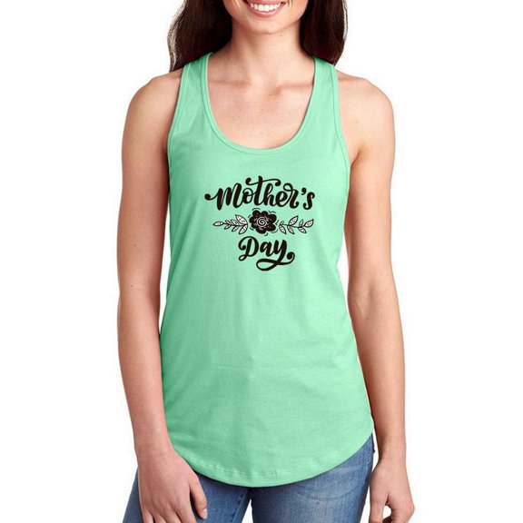 Mother's Day Flower Doodle Racerback Tank Women -Image by Shutterstock, Female XX-Large