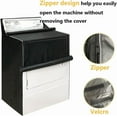 thumbnail image 5 of 2Pack Washer and Dryer Covers, Portable Washer Cover with Zipper Design Dustproof Waterproof Laundry Covers for Washer and Dryer, Washing Machine Cover Fit for Most Top Load Machine(Black), 5 of 7