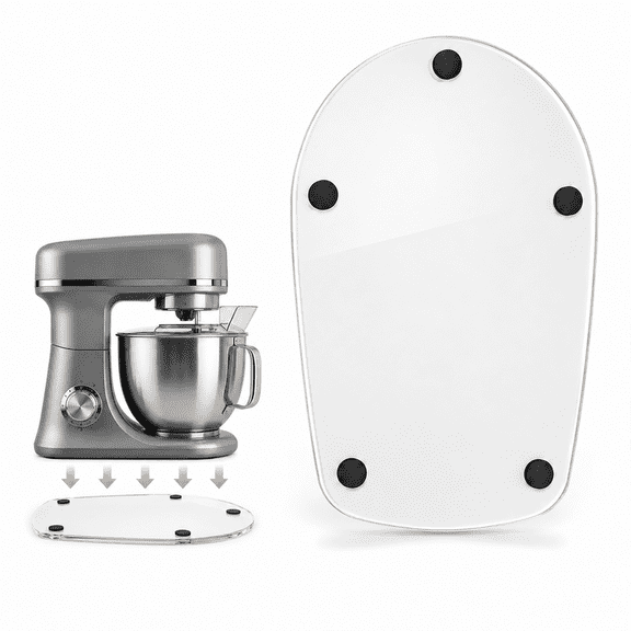 RYLZX Mixer Slider Mat for KitchenAid 4.5 QT Tilt Head Stand Mixer, Sliding Tray Slider Pad for Kitchen Aid 4.5 Qt Stand Mixers Accessories, Clear