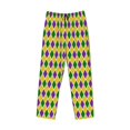 thumbnail image 4 of Kll Mens Pajama Pants For Men,Mens Lounge Pants,Funny Gifts For Men,Men'S Pajama Bottoms-Mardi Gras Purple Yellow Plaid, 4 of 9