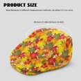 thumbnail image 4 of FUIALDOLG Retro Retro Flat Caps, Maple Leaves Design Polyester Adjustable Soft Newsboy Hat for Driving Coffee Shop Outdoor, 4 of 4