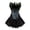 Black, variant on Corset Dress Bustier Skirt Set for Women Plus Size Lingerie Peacock Nobility Feather Flower Plus Size Black L