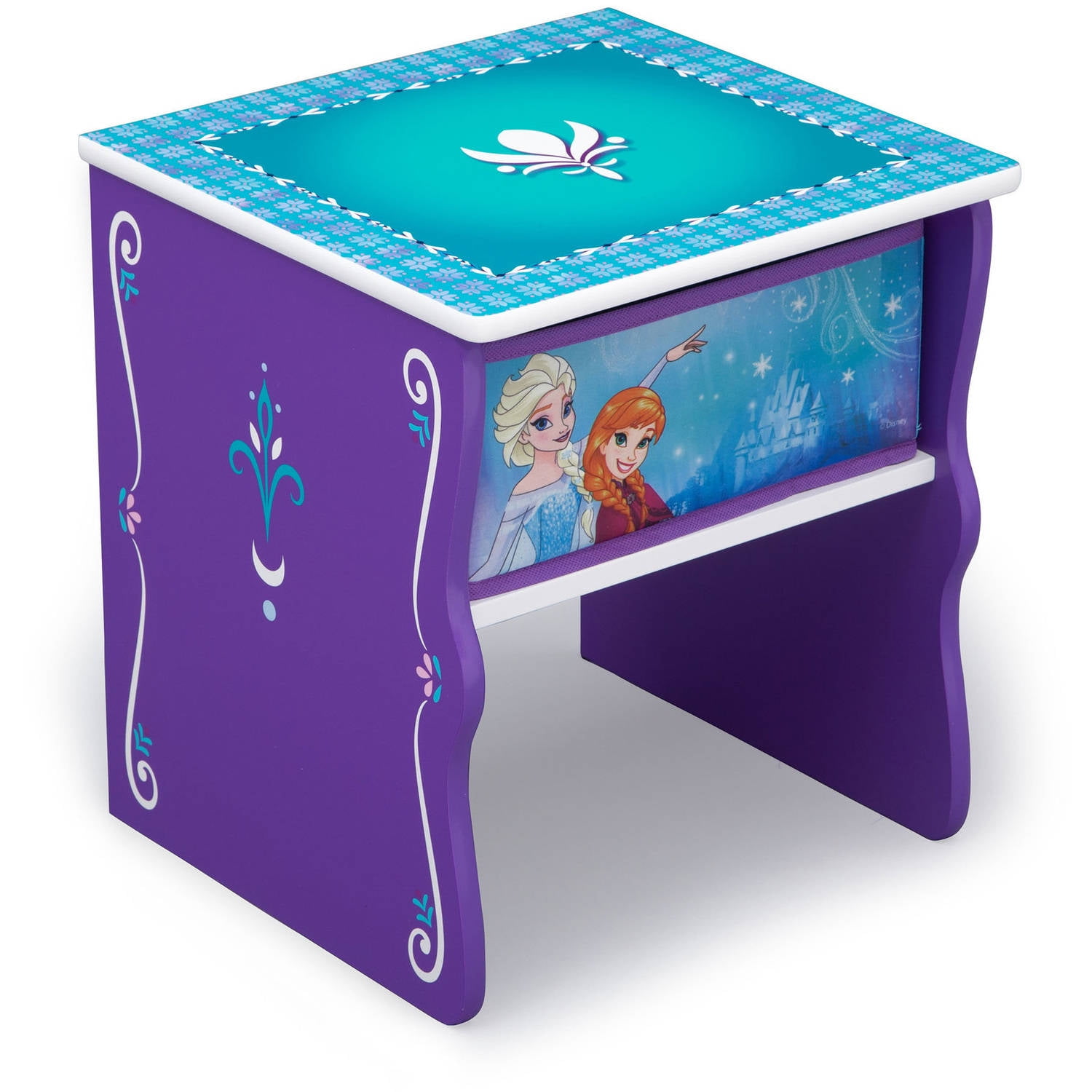 Disney Frozen Wood Side Table with Storage by Delta