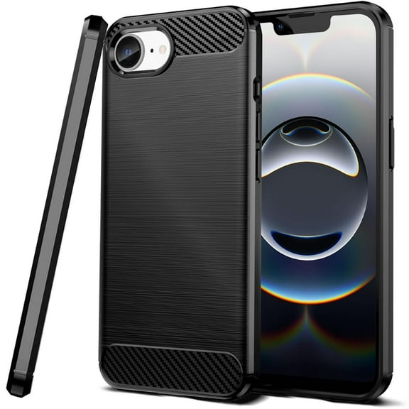 CoverON For Apple iPhone 16e Phone Case, Slim Lightweight TPU Minimal Cover, Black