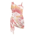 thumbnail image 6 of Whosucclay Tie Dye Sunburst Girls One Piece Swimsuit with Mesh Cover Up, Adjustable Strap Girls' One Piece Swimwear for Teen Girls, Cute, 17-18 Years Old, 6 of 10