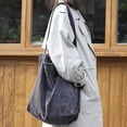 thumbnail image 5 of Women Corduroy Handbag Girls Grocery Shoulder Bag Large Capacity Tote Bags Gift, 5 of 21