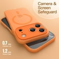 thumbnail image 5 of JETech Matte Case for iPhone 17 Pro Max 6.9-Inch Compatible with MagSafe, Camera Lens Full Protection, Shockproof Translucent Frosted TPU Soft Phone Cover (Orange), 5 of 6