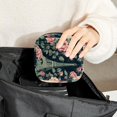thumbnail image 6 of Sanitary Napkin Storage Bag for Girls Women, Portable First Period Pads Bag Tampons Holder Girls Travel Makeup Bag, Large Capacity Beautiful Paris Eiffel Tower and Pink Rose, 6 of 6