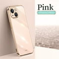 thumbnail image 1 of SaniMore for iPhone 14 Plus Ultra-Thin Electroplated Camera Protection Case, Rugged PC Back Anti-Fingerprint Shockproof Heavy Duty Protective Case for iPhone 14 Plus Women Men, Pink, 1 of 7