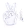 thumbnail image 1 of Innovative Neon Light Sign, Victory Gesture, USB Powered Decorative Lamp for Bedroom Cabinet, Shelf, 1 of 4