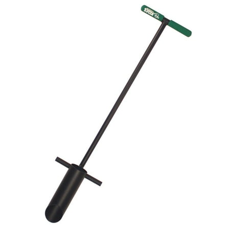 Long Handle Bulb Planter - Bully Tools 92302 3-Inch Diameter Bulb Planter with Steel T-Style Handle