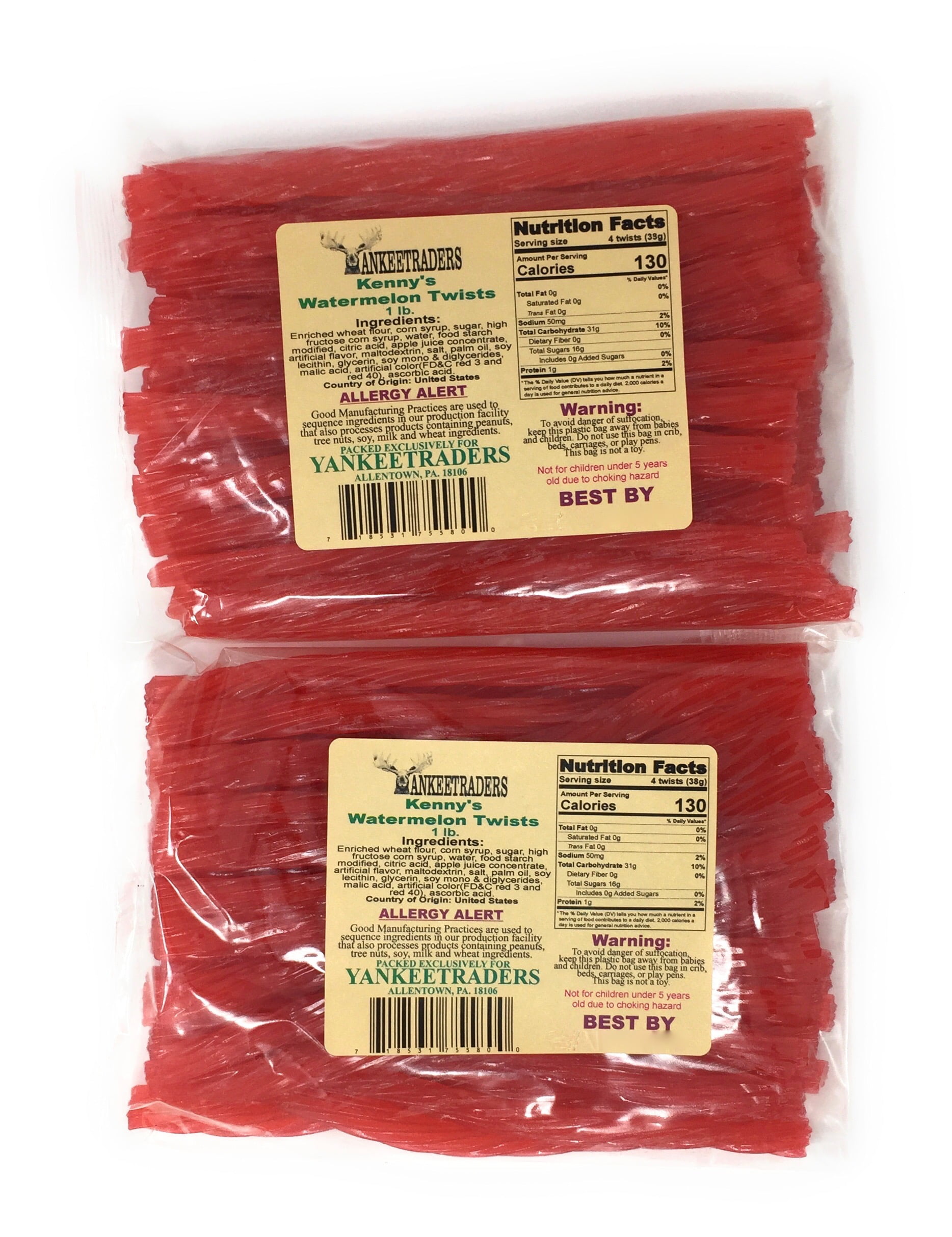 Kenny's Watermelon Licorice Twists 2 lbs