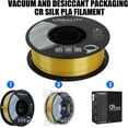 thumbnail image 3 of Creality 3D Printing Silk PLA Filament 3D Printer Gold Shiny Filaments 1.75mm Neatly Wound Dimensional Accuracy +/- 0.03 mm Silk Smooth Printing 2.2lbs for Most Fused Deposition Modeling 3D Printers, 3 of 5