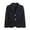 Black, variant on OGLCCG Boy's Striped Suit Jackets Casual Button Notch Lapel Flap Pocket Formal Dress Jacket School Slim Fit Sport Coat For Kids 2-16 Years