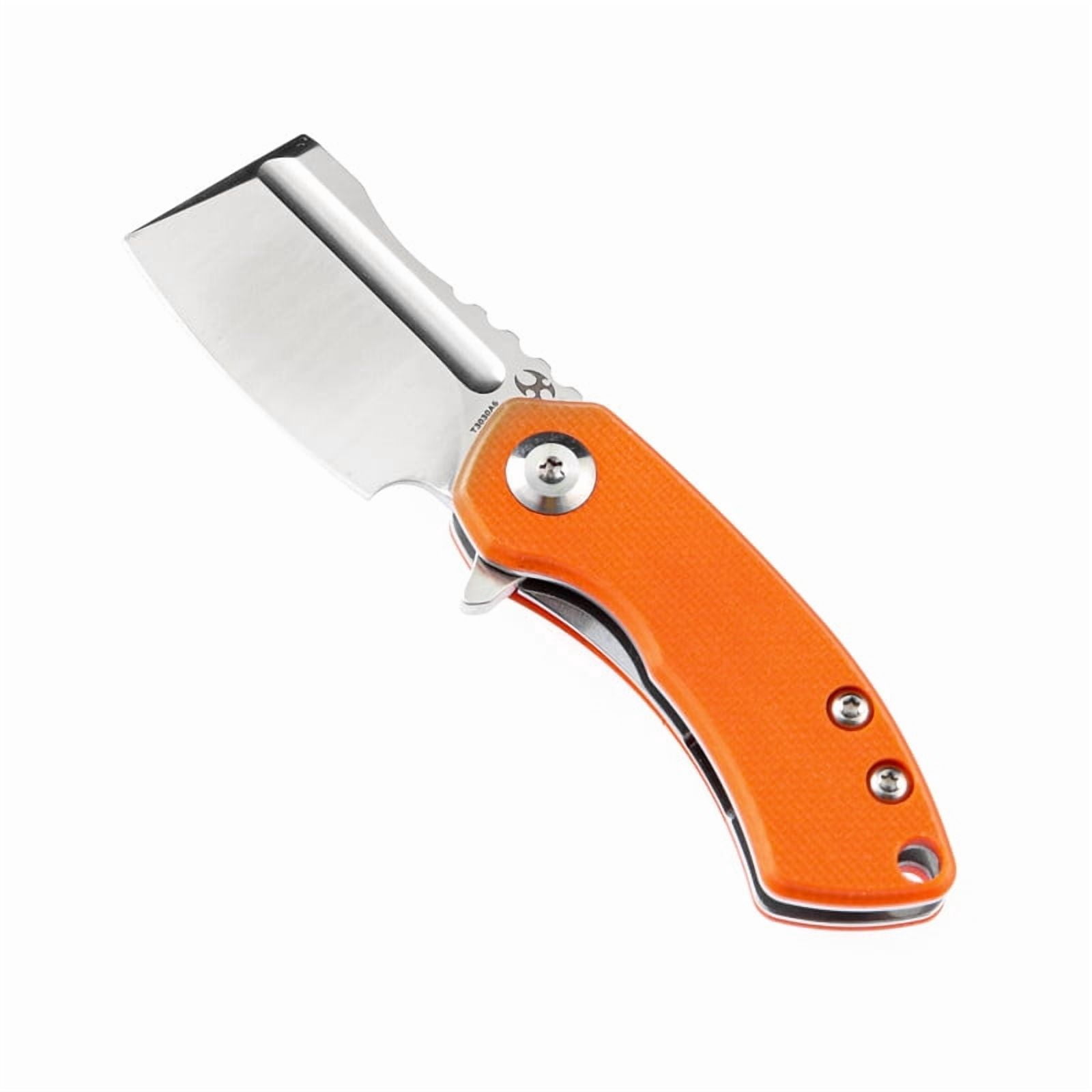 Kansept Mini Korvid Folding Pocket Knife 1.45'' 154CM Blade,Orange G10 Handle,T3030A6