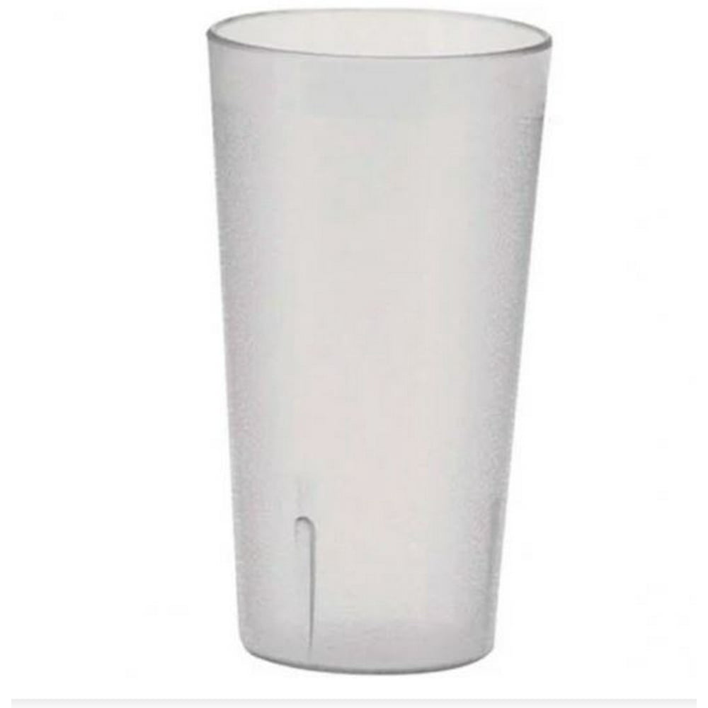 Winco Pebbled 12 Piece Plastic Glassware Set (Set of 12), Clear