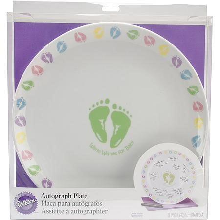 Wilton Autograph Plate Shower Keepsakes, 1 Ct