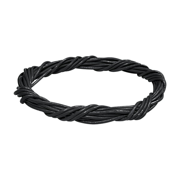2mm Black Round Leather Cord by Bead Landing - 25yd.
