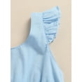 thumbnail image 5 of Coduop Toddler Baby Kid Girl Summer Tulle Dress Ruffle Fly Sleeve A-line Dresses 1-6 Years, 5 of 9