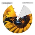 thumbnail image 2 of Pofeuu Butterfly On Sunflower Print Christmas Tree Skirt, Merry Christmas Skirt Xmas Tree Ornaments for Xmas Holiday Party Decorations-48", 2 of 7