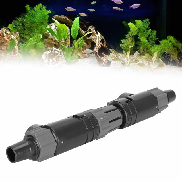 Aquarium Filter Connector, Fish Tank Connector with Water Control Valve, Hose Pipe Quick Release Double Tap Connector with Rotating Head Design