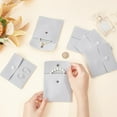 thumbnail image 3 of 6Pcs Jewelry Pouch Grey Velvet Cloth Pouches Gift Storage Bag with Snap Fastener for Jewelry Necklace Bracelet Packing 10x10cm, 3 of 8