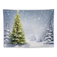 thumbnail image 5 of ONETECH  Winter Tapestry Snow Pine Forest Nature Scenery Tapestry for Bedroom Pine Tree Tapestry for Bedroom Teen Wall Art for Living Room Dorm Home Decor, 5 of 7
