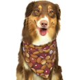 thumbnail image 6 of Naloa Almond Nuts Dog Bandanas 1PC Washable Triangle Dog Scarfs Premium Durable Fabric, for Small Medium Large Dogs and Cats, 6 of 6
