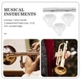 thumbnail image 2 of FUTUREORYY Mouthpiece Set Trumpet Mouthpiece in White Color for Beginners and Advanced Players with Simple Design, 2 of 8