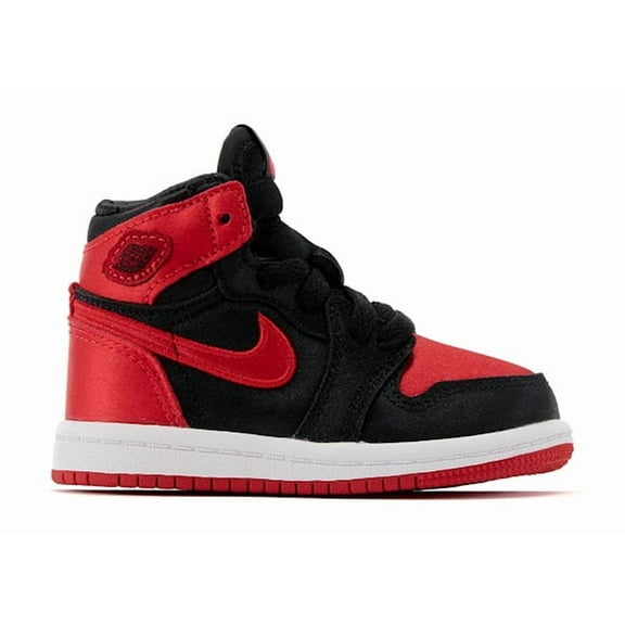 Jordan Toddler's 1 Retro High OG Satin Bred Shoes, from StockX