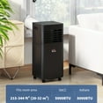 thumbnail image 3 of HOMCOM 8000 BTU Air Conditioner, Quiet AC Unit with Remote Control, Black, 3 of 10