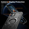 thumbnail image 3 of Rugged Phone Case for Apple iPhone 11, Military Grade Shockproof iPhone 11 Case with Ring Holder, Kickstand, TPU & PC Shell MagSafe Compatible iPhone 11 Cover, Black, 3 of 5