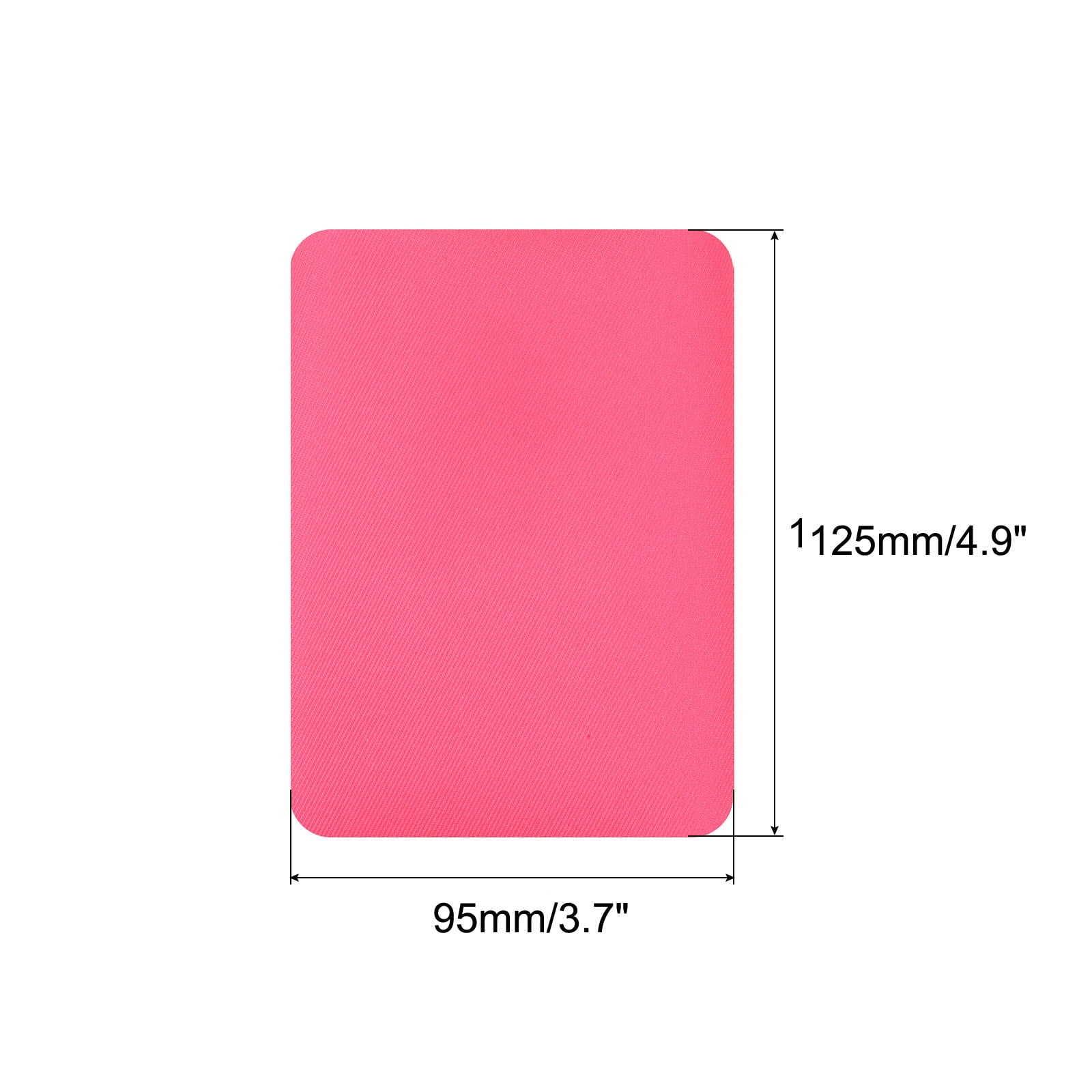 Unique Bargains Fabric Patch Iron-on Patches for Hole Repairing and Decoration Rose Red