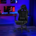 thumbnail image 2 of PayLessHere Racing Gaming Chair Office, PU Leather Lumbar Support, Massage Office Chair , Grey, 2 of 7