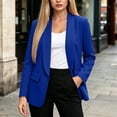 thumbnail image 2 of StSilkitty Long Sleeve Blazer for Womens Solid Color Business Casual Lapel Collar Blazers Office Work Suit Jacket with Pockets, 2 of 6