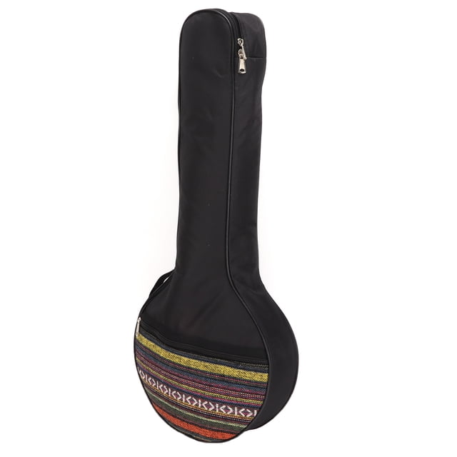 Sonew Adjustable Strap Banjo Bag,Banjo Bag With Strap,4 String Banjo Bag Gig Ethnic Style Cotton With Adjustable Straps Instrument Accessory