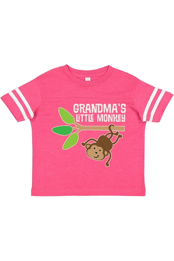 Grandma's Little Monkey Grandchild Boys or Girls Toddler T-Shirt