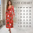 thumbnail image 7 of Tutolipy Christmas Tree Printed Dresses for Women Flowy Elk Printed Midi Dresses A Line Dress Wedding Guest Holiday Beach Long Dress, L, 7 of 7