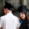 thumbnail image 4 of Gorro de cocinero elástico ajustable para adultos, gorro de cocinero para cocina, color blanco, 4 of 5