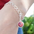 thumbnail image 3 of American Fido Dog American Flag Silver Plated Bracelet with Antiqued Charm, 3 of 5