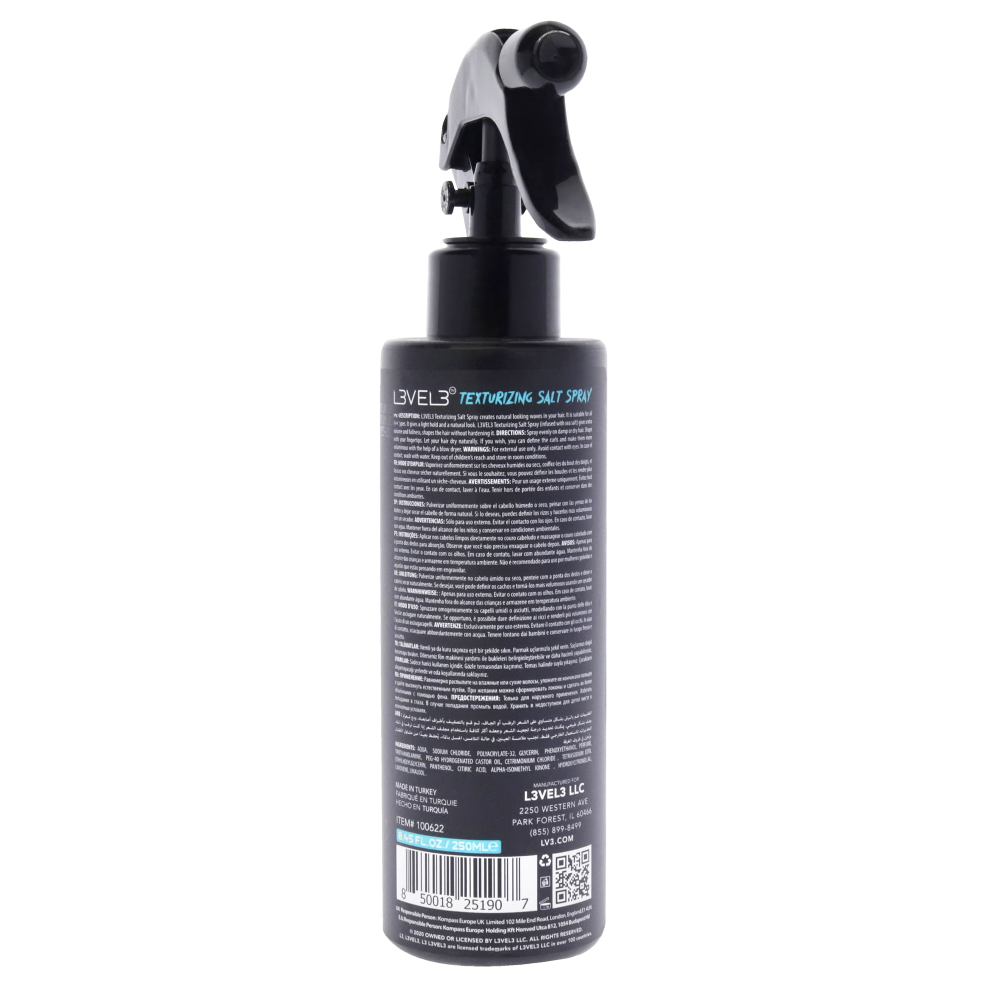 L3vel3 Products  Hair tonic, Texturizing spray, Salt spray