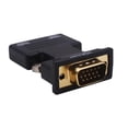 thumbnail image 3 of Adaptador De VGA A Convertidor F / M Compatible Con Salida De Señal 1080P Negro shamjiam Adaptador HDMI a VGA, 3 of 5
