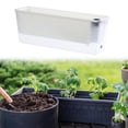 thumbnail image 1 of Colaxi Window Box Planter Versatile Container Flower Pot for Garden Outdoor Balcony Clear and White, 1 of 8