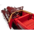 thumbnail image 4 of 1934 Packard V12 Victoria Burgundy with Red Soft Top and Red Interior 1/18 Diecast Model Car by Autoworld, 4 of 6
