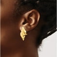 thumbnail image 4 of 14K Yellow Gold Non-Pierced Fancy Earrings (30 X 19) Made In Puerto Rico h643, 4 of 6