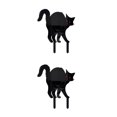 thumbnail image 2 of Cateissary Black Transform Yard In Haunted Haven With Cat Silhouette Yard Signs Silhouette Spooky Cat Type1 NO1, 2 of 6