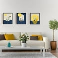 thumbnail image 4 of Cartoon Animal Canvas Print Painting Landscape Scenery Unframed Wall Art Pictures for Nursery Baby Bedroom 6 Pieces Cat Owl Abstraction Artwork with Moon Wall Decor, 4 of 7