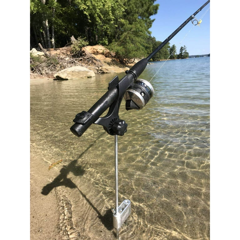 Brocraft Bank Fishing Rod Holder/Ground Adjustable Swivel Rod Holder/Bank  Rod Holder